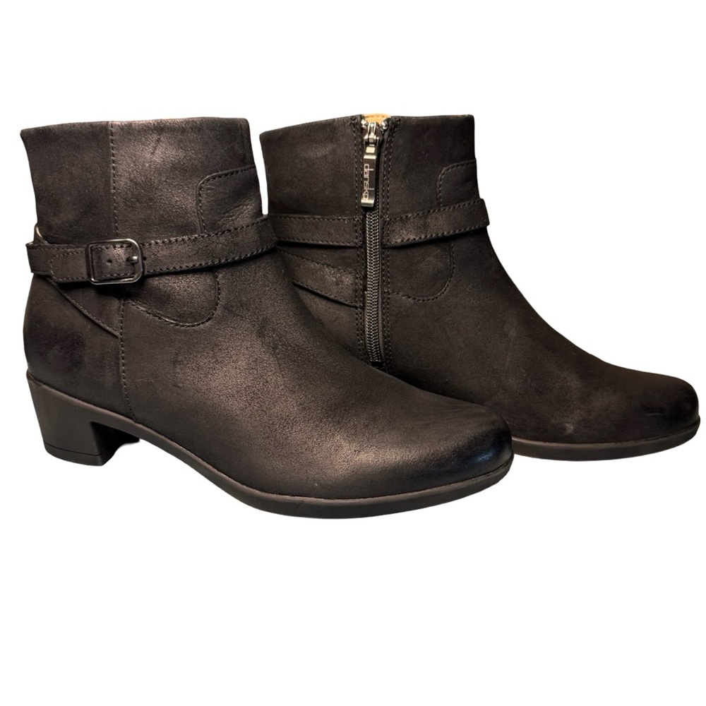 Dansko Black Leather Ankle Boots Size 39